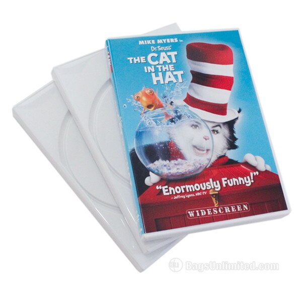 DVD Replacement Case. White. Holds